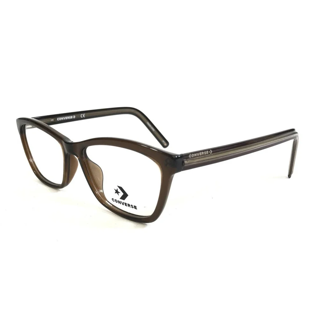 Converse Eyeglasses Frames CV5014 201 Brown Gold Cat Eye Full Rim 53-16-140